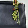 Green Grape Cluster Pendant Zinc Zinc Alloy Gradient Beads Woven Pendant Crystal Grape Phone Chain  Girls