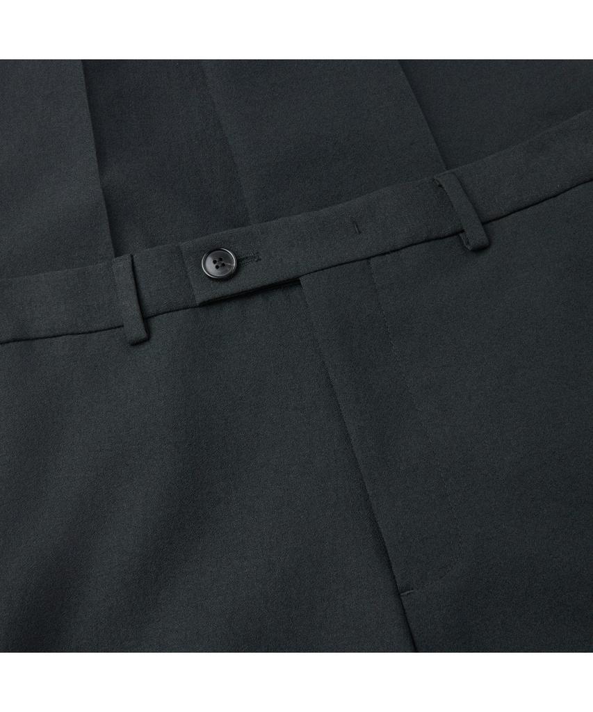 Keoseuuteommellou Black Regular Fit Textured Setup Pants Cwpam26401Bkx