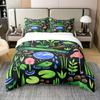 Abstract Duvet Cover Set, Alligator Skin African Animal Crocodile Quilt Cover, 3 Piece Bedding Set With Pillow Shams, Full Size