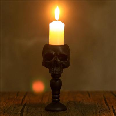 Gothic Skull Candle Holder for Home Decor