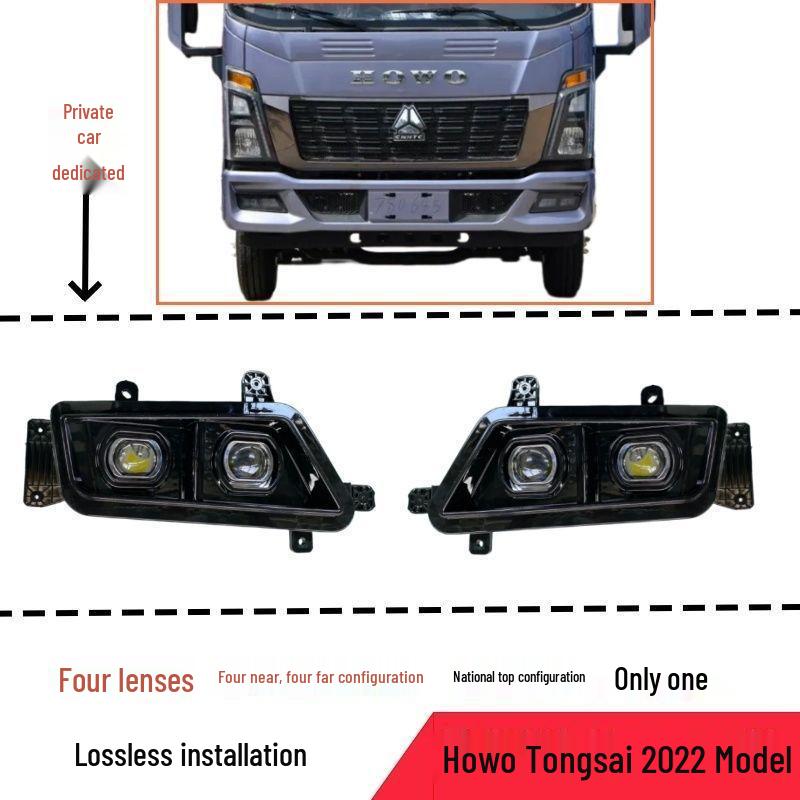 

Suitable for Heavy-Duty Trucks: 2022 Howo Tongshuai LED Front Fog Light, New Model VI, Anti-Fog Bumper Light for Light Trucks Right Passenger Side