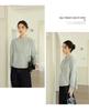 Women's Pleated Stand Collar Long Sleeve Shirt - Loose, Versatile, Elegant Design for Daily Wear