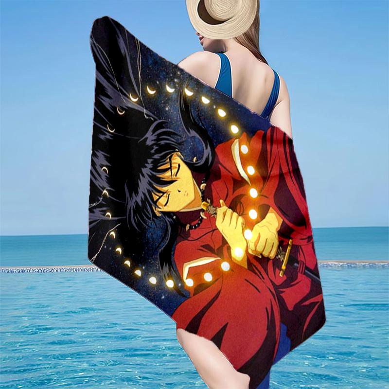 Anime Sessho-maru Beach Towel, Super Soft Microfiber, Gift for Her/Him, Birthday, for Pool, Beach, Travel, Home Decor Fan gifts
