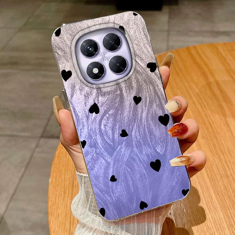 Gradient Colorful Pueple Butterfly For Xiaomi Redmi Note 14 13 Pro 4G Note14 Pro+ 5G Poco X6 Phone Cases Cover Silicone Case Soft Funda Bumper