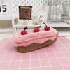 Cute Plush Cherry Cake Pen Case Exquisite Pen Storage Bag Large Capacity Student Stationery Bag Korean Cosmetic Pencil Pouch