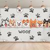2D Flat Printing Woof Dog Backdrop for Pet Photography and Party Decor