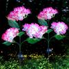 Solar Lights Outdoor Garden Light Waterproof Solar Garden Lights with Hydrangea Flower Lights LED Solar Powered Landscape Lights