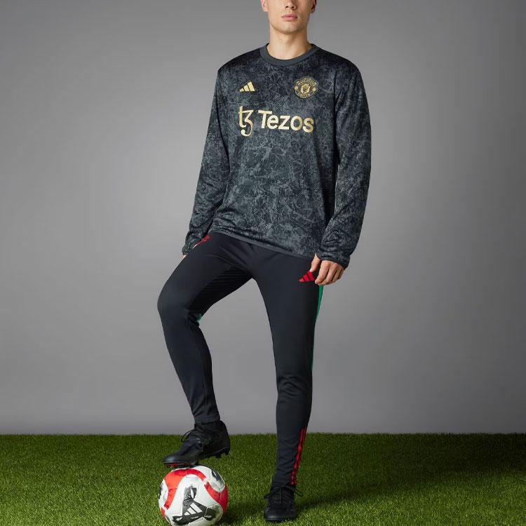Adidas x Stone Roses Manchester United Warm-Up Sweatshirt Men Tops Black IQ1567
