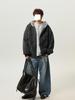 Men's American Retro Hooded Mountain Jacket - Winter Casual Velvet-Lined Cotton with Fur Collar