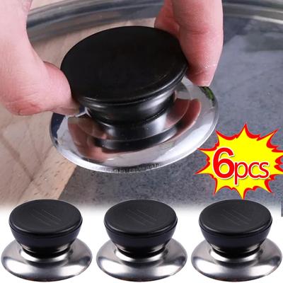 1/6 Stück Pfannen-/Topfdeckelgriff, Universal-Kochgeschirrteile, Pfannen-Handgriffabdeckung, Ersatz-Topfkappen, Deckelknopf, Griff, Küchenzubehör