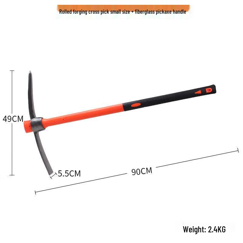 

Small Manganese Steel Pickaxe with Fiber Handle
