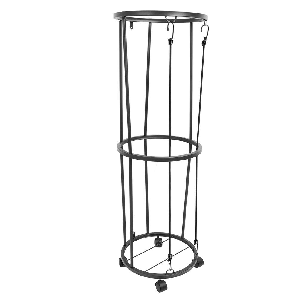 Ball Storage Rack Rolling Metal Lockable Ball Organizer for Basketball Soccer Volleyball