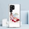 Christmas Art Girls Coffee Phone Case For Samsung Galaxy S24 S25 Edge S26 Ultra S22 S23 Plus S21 + S20 FE Soft TPU Back Cover Ga