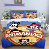 Animaniacs Set cu model cuvertură de pat Decorare casă Cadou (1 * husă de pilotă + 2 * fețe de pernă fără miez)