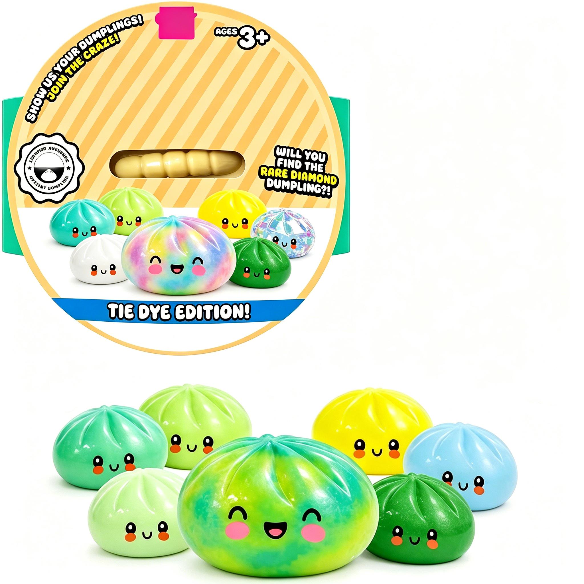 Cute Steamed Bun Stress Toy, Random , Soft & Squeezable Toy for Anxiety One Size
