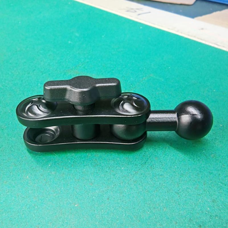 Aluminium 17mm Kugelhalter Verlängerungsadapter, Rotationsverlängerungsstange für Auto Lüftungsschlitz Armaturenbrett Handyhalter