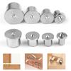 4Pcs 6mm 8mm 10mm 12mm Panel Furniture Positioning Carpentry Log Dowel Tips Round Log Pin Locator Wooden Pin Center Punching DIY
