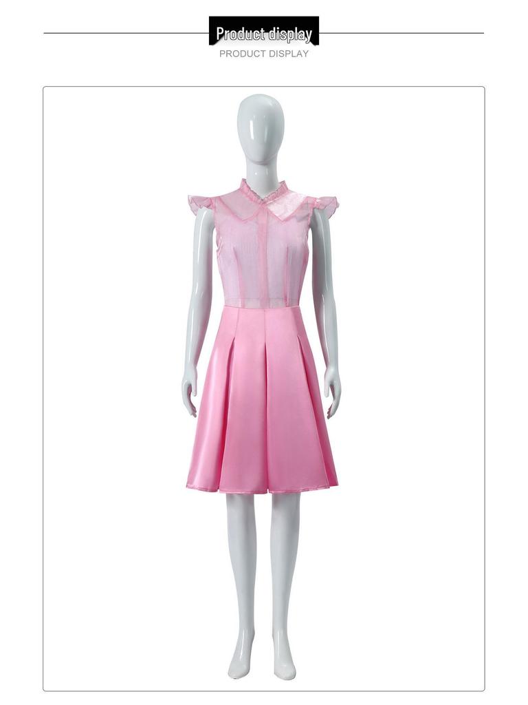 Elphaba & Glinda Wicked Witch Halloween Cosplay Costume - Magical Pink Dress & Robe