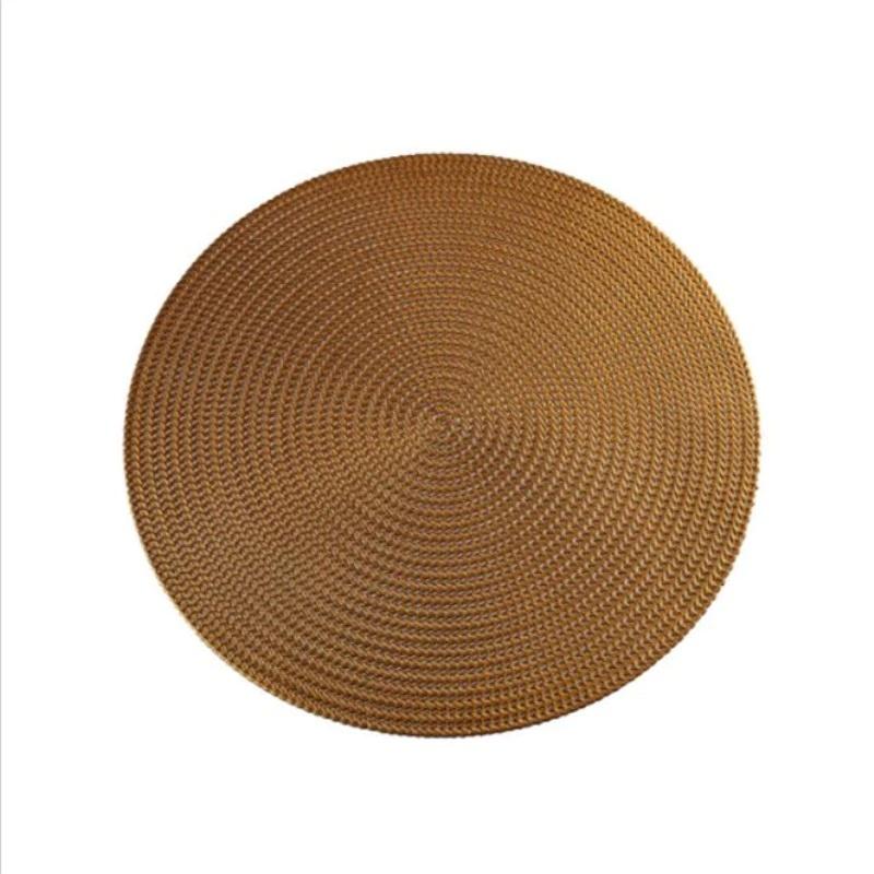2pcs  38CM Round Placemat Kitchen Dining Table Mats Steak Pad Anti-scalding Insulation Pads Restaurant Home Decor
