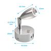RV DC 12V 24V Type C USB LED Dimmable Spotlight,Small Reading Light with USB Charging Port ,Touch Dimming Warm Lamp for Ship