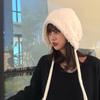 Womens Plush Cozy Trapper Hat Autumn Winter Warmth Stylish Versatile Ski Cap