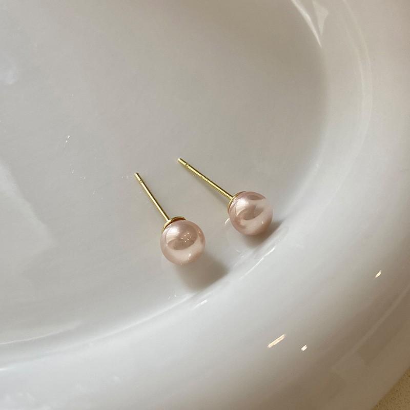 Simple Versatile Pearl Earrings Fashion Personality Stud Earrings Temperament Earrings Women