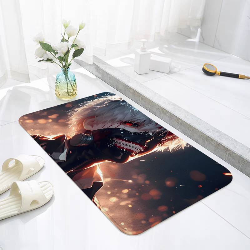 T-Tokyo G-Ghoul K-Kaneki Ken Floor Mat For Living Room Cushions Modern Soft Fluffy Home Rug For Children's Bedroom Play Carpet