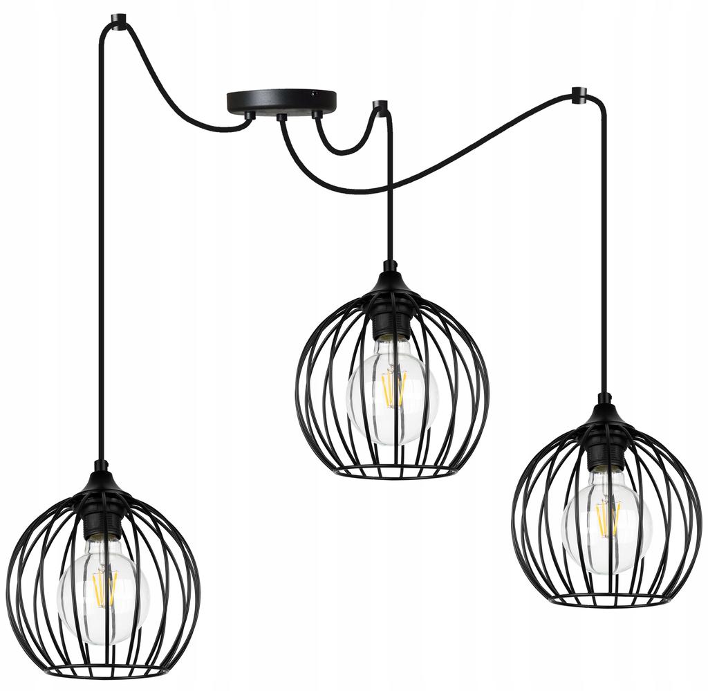MODERN SPIDER HANGING LAMP, WIRE CEILING