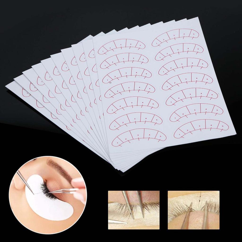 140PCS Eyelashes Extension Adhesive Sticker Eye Lash Isolation Positioning Pads Patches Tool