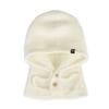 ULUK Lucida Black Label Button String Wool Balaclava_Ivory