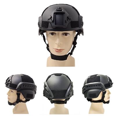 Casco táctico de color sólido con velcro para entrenamiento militar