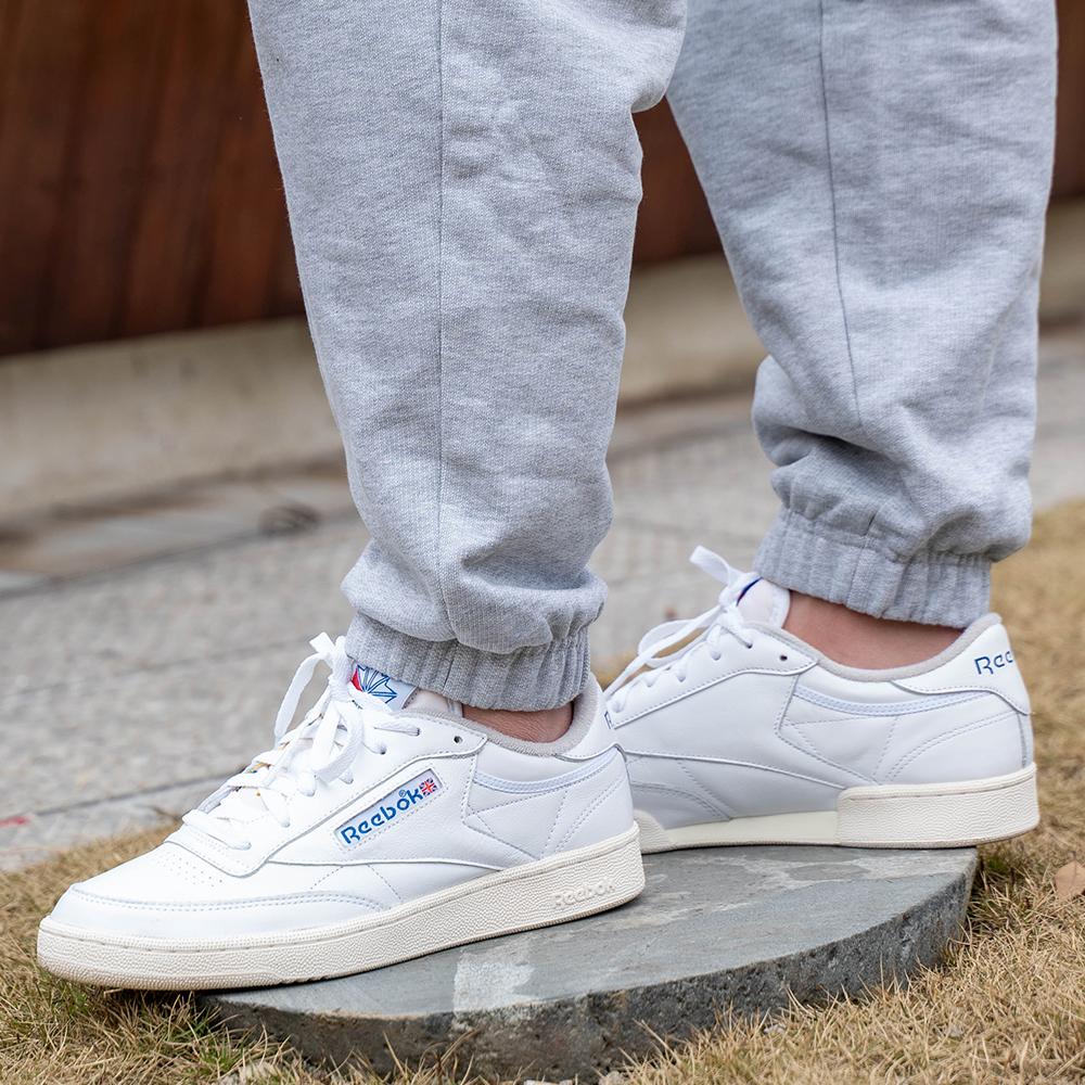 Reebok Unisex Club C 85 Vintage Lifestyle Shoes White Chalk Vector Blue GX4467