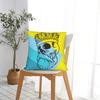 Black Grey Skull Face Día De Los Muertos Pillow Case Funny Pillow Cover Soft Pillowcases For Living Room Sofa