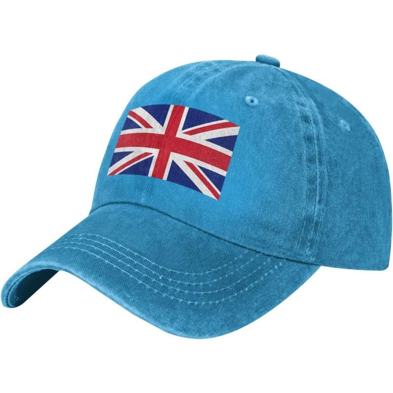 Fiji Flag Baseball Cap Cotton Washed Vintage Distressed Dad Hat Casual Adjustable Unisex
