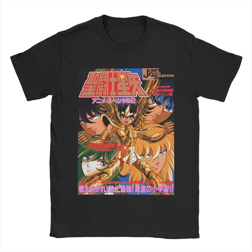 Unisex Unisexs Knights Of The Zodiac T Shirt Anime 100 Cotton Clothes Cool Short Sleeve Crewneck Tees Plus Size Tshirts