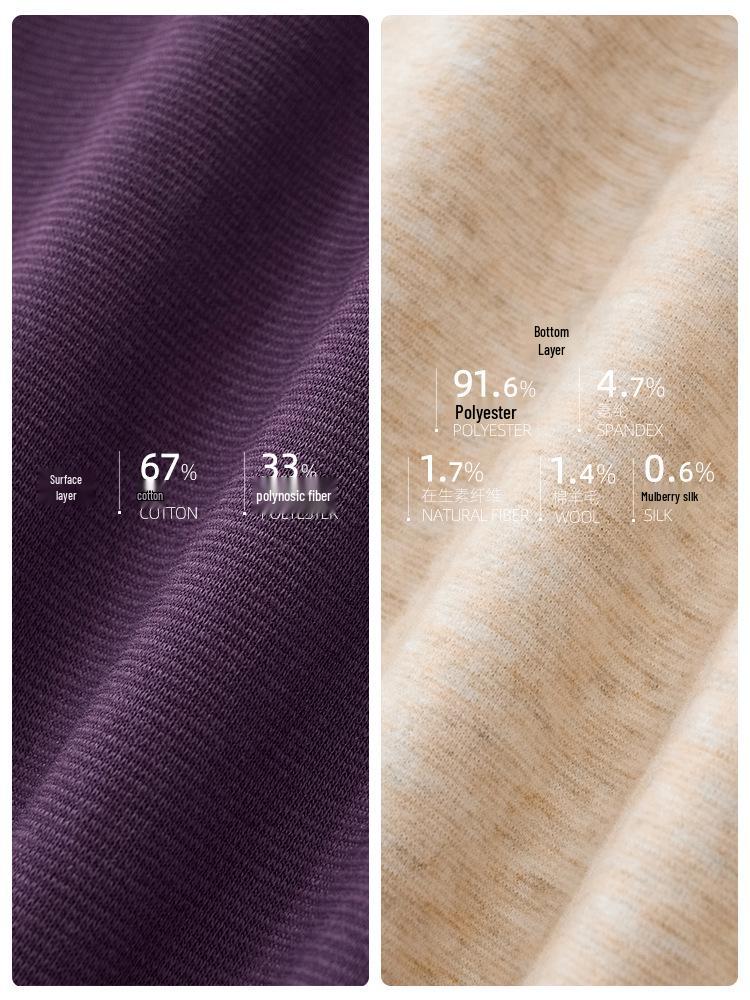 GAGN Women's Gray Wool Wide-Leg High-Waisted Casual Trousers