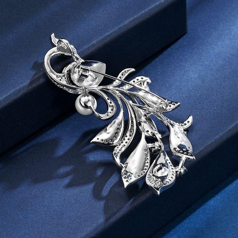Phoenix Pearl Brooches For Women Clothing Coat Jewelry Accessries Gifts