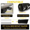 Stainless Steel Car Rear Pipe Exhaust Tail Muffler Round Tip Accessories 1.4-2.5