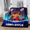 1pc Stitch Printing Blanket - Soft, All-Season Throw for Living Room, Bedroom,Personalized Gift with Adorable Cartoon Design