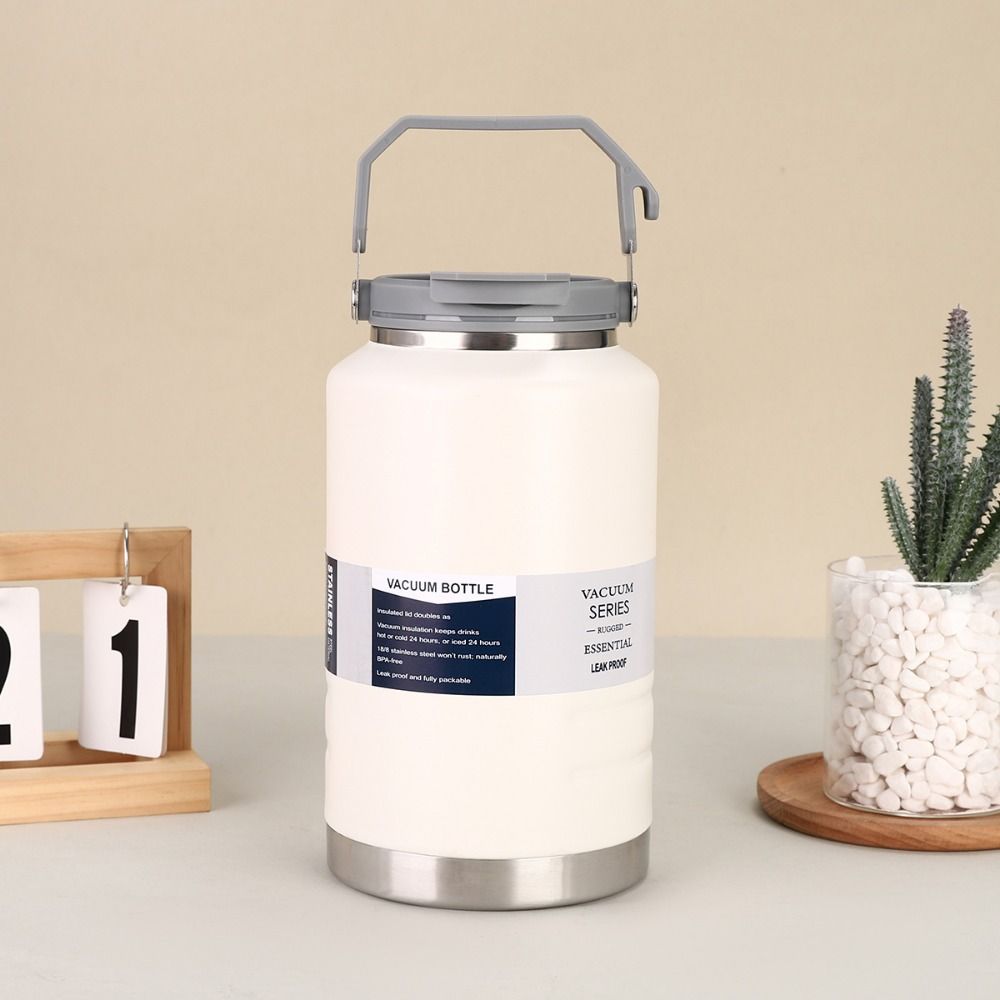 Portable Thermal Water Bottle Large Capacity Outdoor Insulated Mug Reusable Drinks Bottle  Outdoor