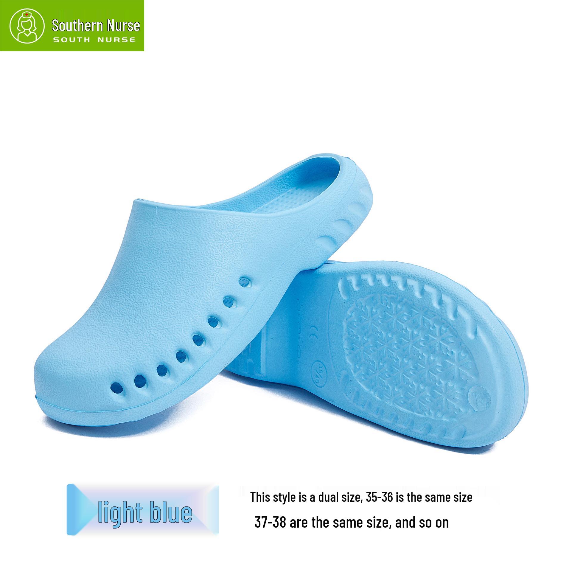 

Нескользящие хирургические тапочки с закрытым носком: Защитная обувь для лабораторий и операционных для медсестер 35/36