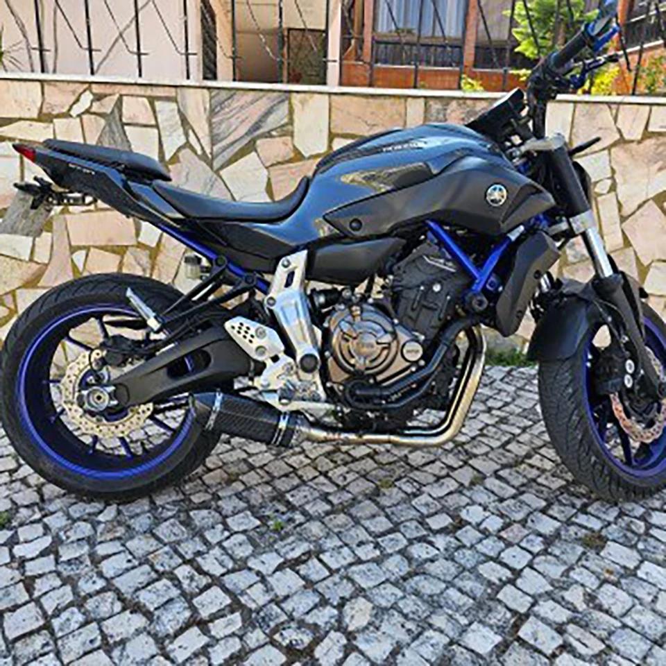 For Yamaha MT-07 FZ-07 MT07 FZ07 XSR700 2014-2023 Motorcycle Exhaust Front Pipe Muffler System Escape