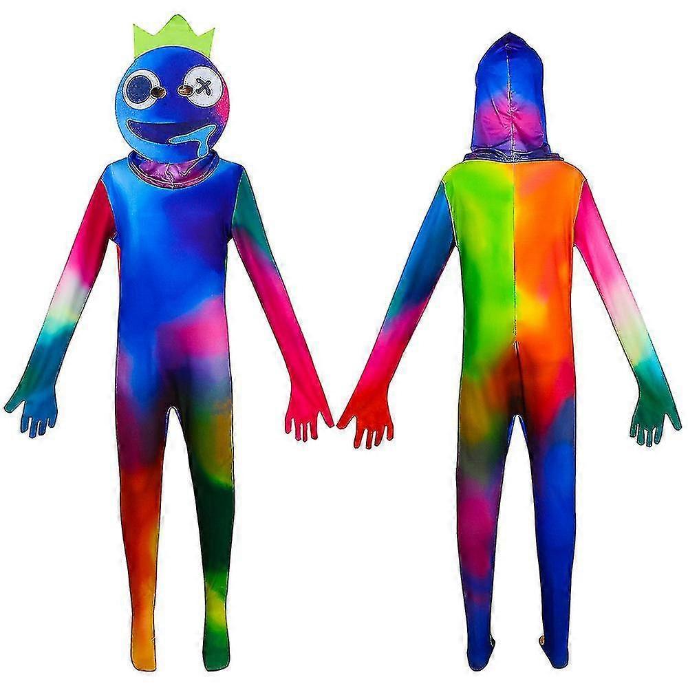 Mike Mike Rainbow Friends Kostüm Kinder Jungen Blaues Monster Wiki Cosplay Horrorspiel Halloween Jumpsuit Karneval Geburtstagsparty Kostüm J