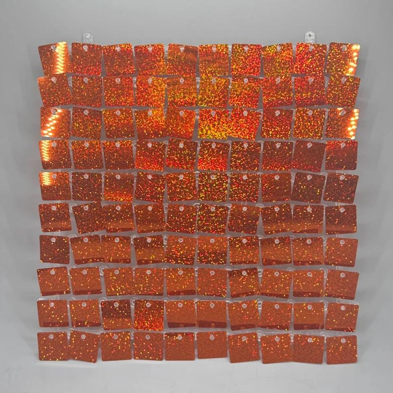 

3D Панель з Паєтками для Фотозони 30x30см Блискуча Настінна Панель Арт-Настінна Тканина Декор для Весілля, Дня Народження 12pcs