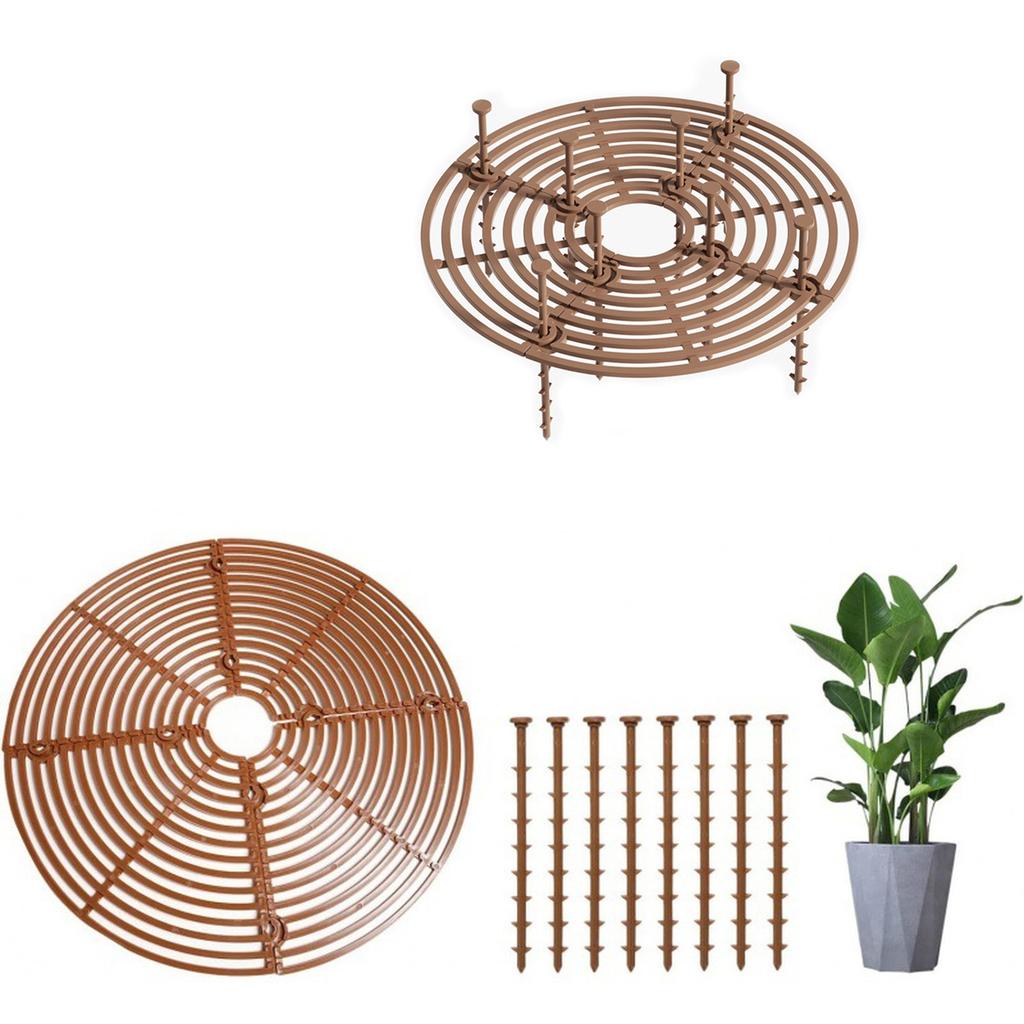 Breathable Flowerpot Covers Hollow  Design Plant Pot Soil Protector Stop Dogs Cats Digging Indoor Outdoor