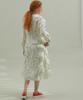 MANAVIS7 Scribble Cotton Dress Ivory