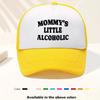 Mamas Kleiner Alkoholiker Trucker Cap Lustiges Polyester Mesh Rückenteil Snapback Kappe Erwachsener Outdoor