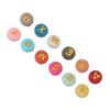 1200Pcs Acrylic Letter Beads Smoother Comfortable Edges Round Colored Beard Beads for DIY Bracelet