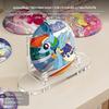 2Piece Acrylic Display Stand, Transparent Organizer for Cards & Tickets 2 Pack