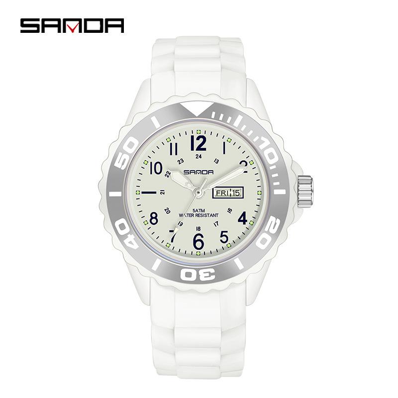 Orologio al Quarzo Luminoso Sanda: Orologio da polso digitale sportivo unisex impermeabile